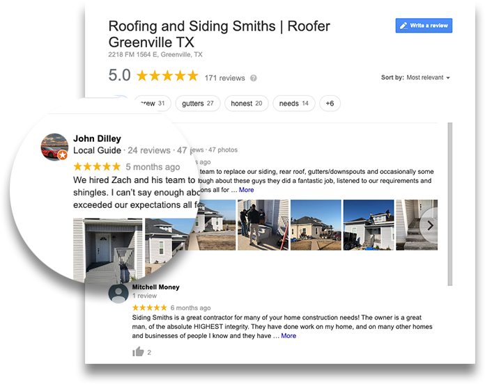 Roofer Greenville TX Google Reviews